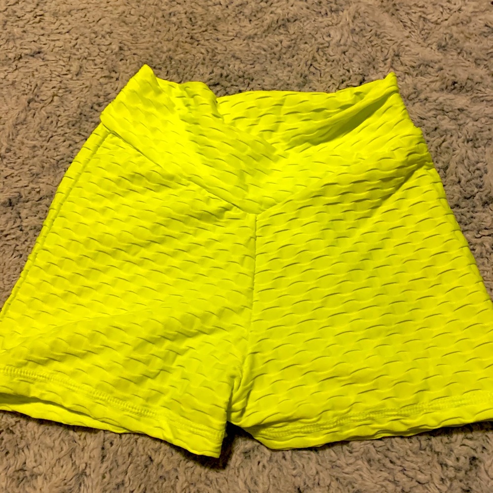 Lime green scrunch butt